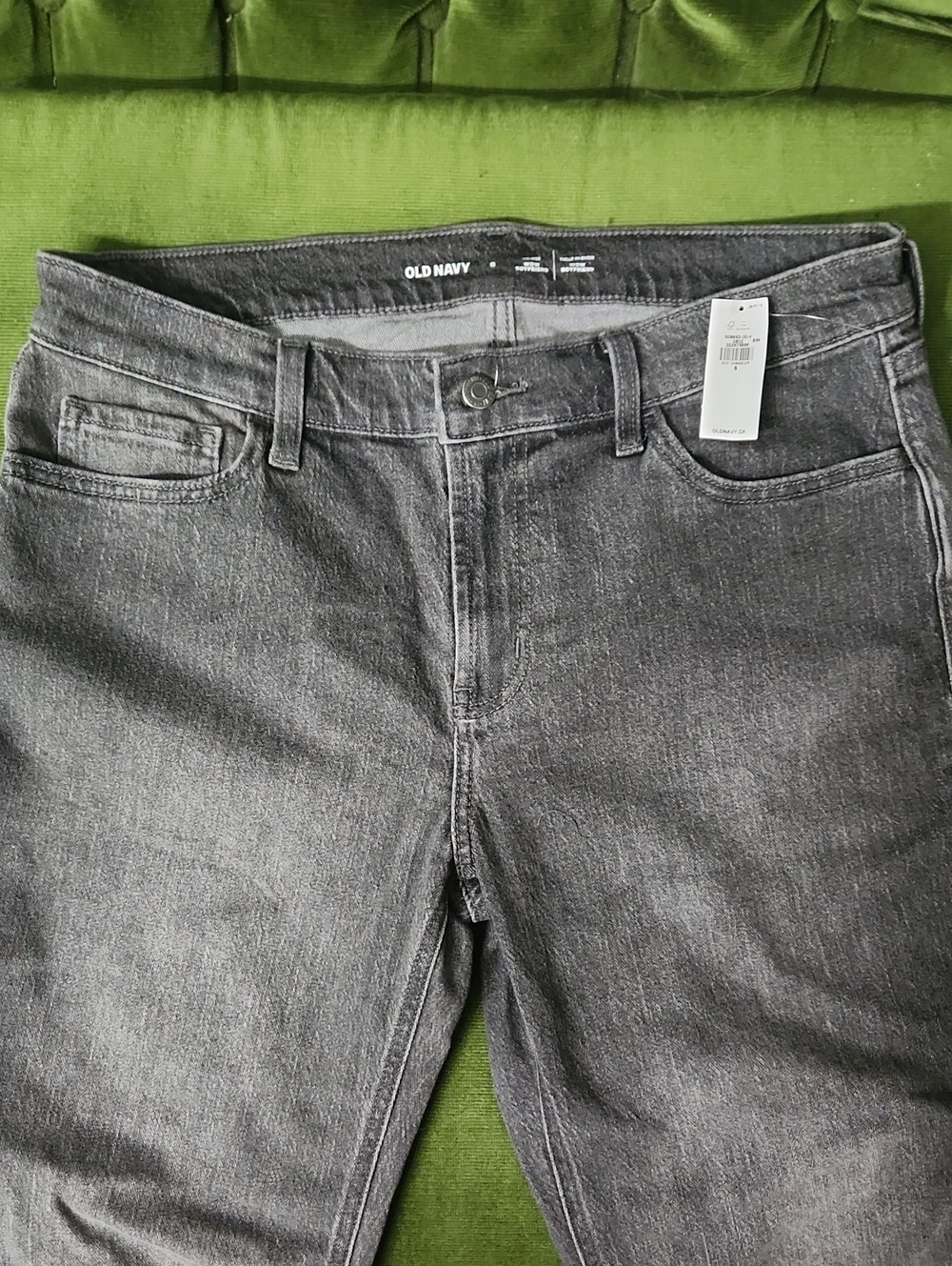 Old Navy Women's Charcoal Straight Leg Jeans